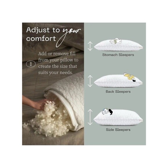 Genuine COOP Oomph Pillow Refill Shredded Memory Foam Extra Stuffing New - Picture 3 of 3